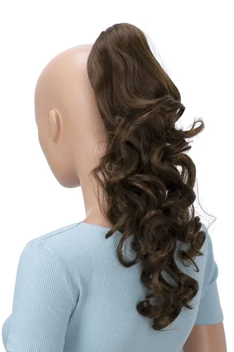Miniatura 25 de CAISHA Extensión de clip de cola de caballo de 16 "voluminoso ondulado marrón ceniza H214