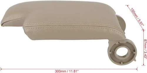 Miniatura 2 de X AUTOHAUX Cubierta de la caja de la consola central del coche, repuesto beige para BMW M3 2001-2006