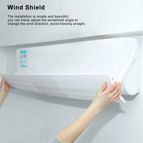 Miniatura 3 de Pssopp Deflector a prueba de viento, deflector retráctil anti soplado directo para niños, deflector de confinamiento de aire, salida de aire