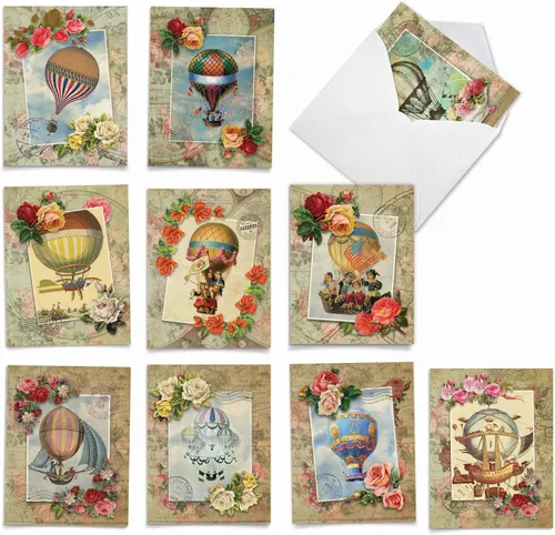 Miniatura 13 de The Best Card Company - 10 tarjetas en caja de la bandera estadounidense en blanco (4 x 5.12 pulgadas) - Tarjetas patrióticas surtidas para todas