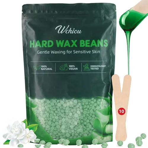 Miniatura 7 de Perlas de cera dura, fórmula de manzanilla para piel sensible de 2 libras para la depilación, cera para cejas, piernas, bikini y cera brasileña