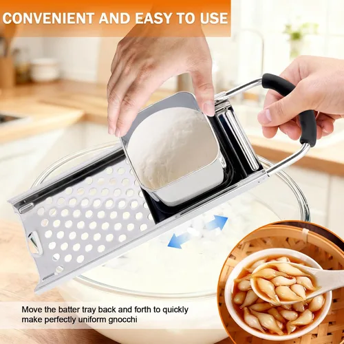 Miniatura 3 de Fabricante de espátulas de acero inoxidable de grado premium, colador de araña, cuchara espumadora, colador de pasta, juego de herramientas