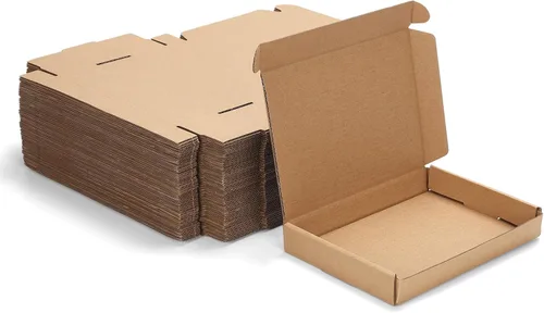 Miniatura 17 de MEBRUDY Cajas de envío de 4 x 4 x 2 pulgadas, paquete de 100 unidades, pequeñas cajas de cartón corrugado para enviar por correo, embalaje de Marrón