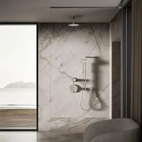 Miniatura 10 de Kohler 27051-SN Occasion® Cabezal de lluvia de una sola función de 8", 2.5 gpm, níquel pulido Níquel pulido vibrante