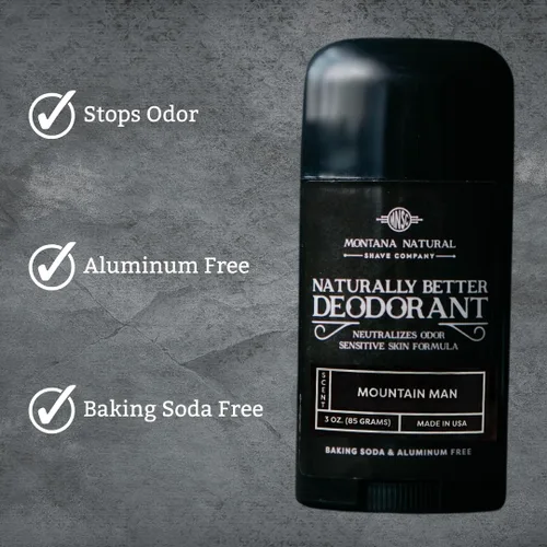 Miniatura 2 de MNSC Mountain Man - Desodorante naturalmente mejor, magnesio y carbón activado, fórmula para piel sensible, sin aluminio, sin bicarbonato de sodio