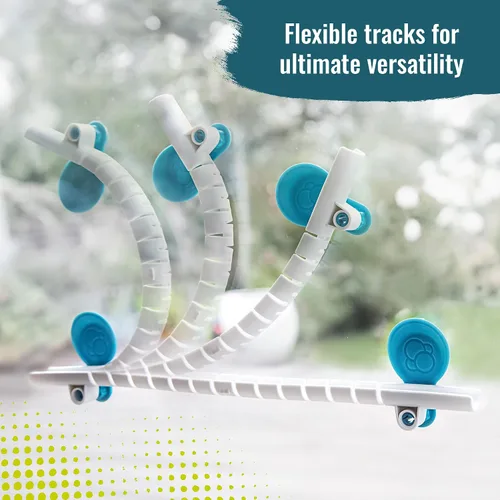 Miniatura 4 de Paquete de expansión de esquina flexible Gecko Run Marble Run de Thames & Kosmos – Truco extra para el conjunto de inicio de Marble Run vertical