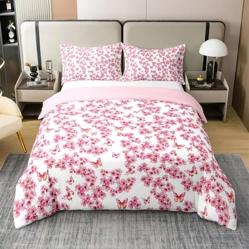 Miniatura 30 de jejeloiu Cute Mushroom Decor Duvet Cover 100% Cotton for Kids Boys Girls Twin Size Botanical Plants Bedding Set Cartoon Mushrooms Comforter Cover