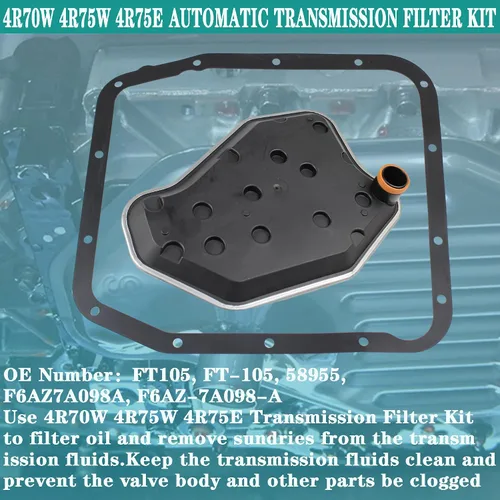 Miniatura 2 de Kit de filtro de transmisión automática 4R70W 4R75W 4R75E compatible con Ford F150 Expedition Mus-tang Crown Victoria Grand Marquis Explorer
