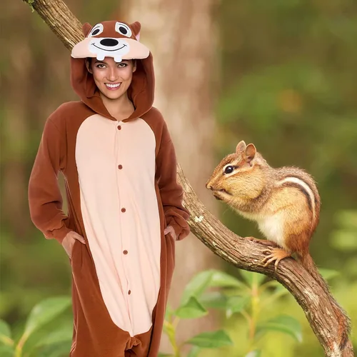 Miniatura 2 de FUNZIEZ! - Disfraz de Halloween para adultos, de animales y criaturas marinas mameluco de felpa para adultos (mujeres y hombres)