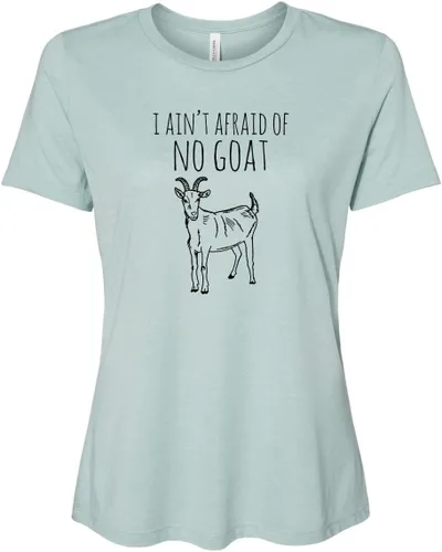 Miniatura 12 de Cute Women's Screen Printed Crew Neck Tee, Shirts With Sayings, Dusty Blue or Olive