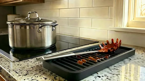Miniatura 6 de Bandeja organizadora para fregadero de cocina de silicona, soporte de esponja y protector de encimera Plato y bandeja dispensadora de jabón