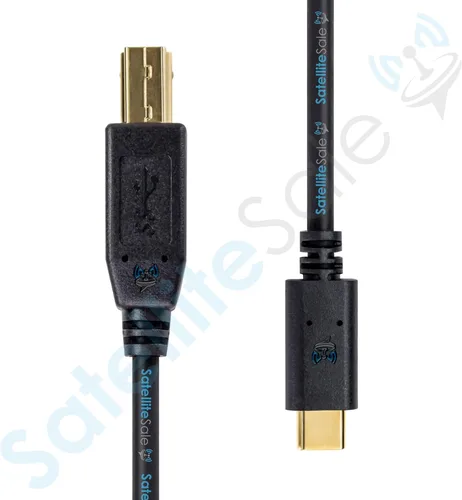 Miniatura 2 de SatelliteSale Universal USB tipo C a 3.0 tipo B macho a macho Cable 5Gbps Datos Negro Cable