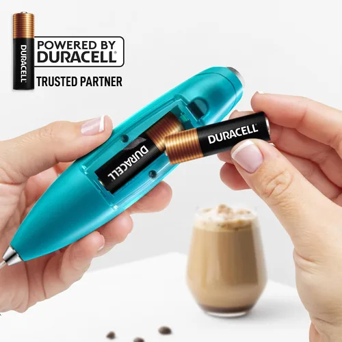 Miniatura 261 de Zulay Milk Boss Espumador de leche potente manual, hace espuma para latte, batidor para mezclar bebidas, café, miniespumador para capuchino, frappé