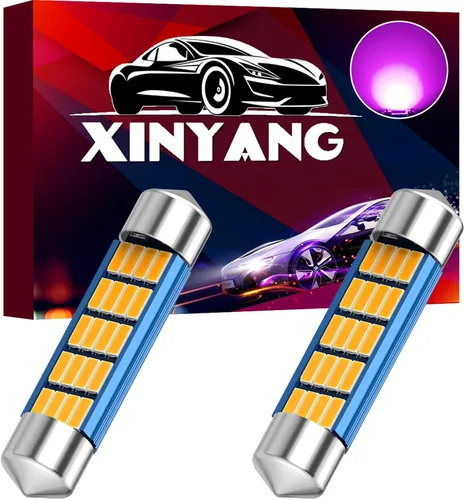 Miniatura 14 de XINYANG 2 piezas Bombilla LED festoon 578 para auto de 41mm 42mm 1.65 pulgadas, bombilla 211-2 extremadamente brillante, 20 chipsets SMD 4014, libre