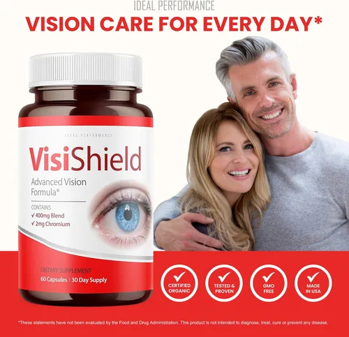 Miniatura 4 de Visishield Advanced Vision Formula for Eyes Suplemento Vitaminas (5 unidades)