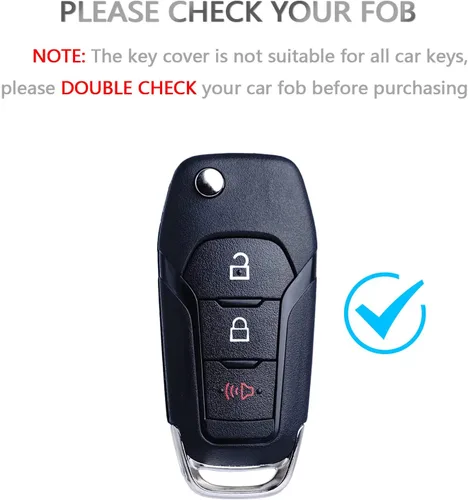 Miniatura 2 de OFFCURVE Funda para llavero Ford, funda protectora de TPU suave para llave de automóvil para Ford F150 F250 F350 Explorer F350 F450 Ranger Ecosport
