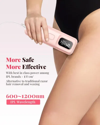 Miniatura 5 de Dispositivo de depilación láser IPL para mujeres y hombres, removedor de vello sin dolor en casa para resultados duraderos, cuerpo y cara para una