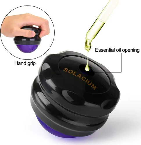 Miniatura 5 de Solacium Rodillo de Masaje Manual - Herramienta de Masaje y Terapia para Músculos Doloridos, Hombros, Brazos, Cuello, Espalda, Pies, Cuerpo, Tejido