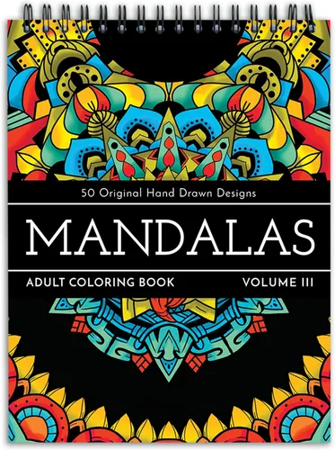 Miniatura 15 de Libro Para Colorear Mandala Para Adultos Con Papel Grueso De Calidad Artística, Tapas Duras Y Encuadernación En Espiral De ColorIt