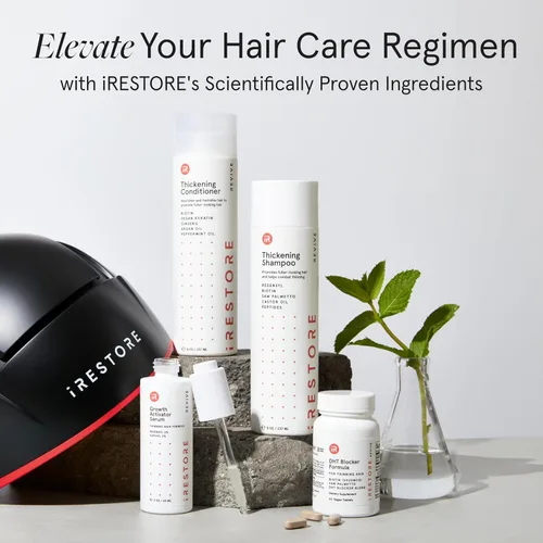 Miniatura 8 de iRESTORE Acondicionador de cabello biotina para cabello seco dañado, bueno para el crecimiento del cabello fino, acondicionador voluminizador