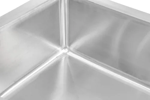 Miniatura 4 de DuraSteel Fregadero de fregona de acero inoxidable con drenaje de fregadero/colador - Certificado NSF - 24 pulgadas de ancho x 24 pulgadas de largo