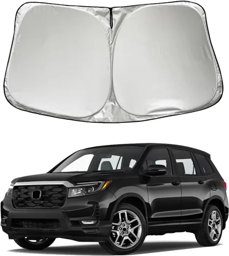 Parasol para parabrisas de automóvil compatible con Honda Passport 2026 2025 2024 2023-2019 SUV Sport EX-L Touring Elite TrailSport Edición negra,