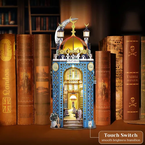 Miniatura 7 de Kit de rincón de libros, colección de libros antiguos, kit de casa en miniatura, muñeca de casa pequeña para adultos, estantería para familiares
