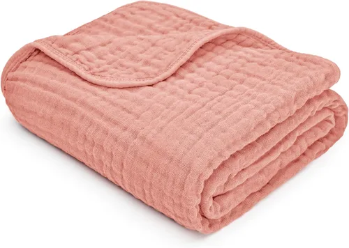 Miniatura 12 de Comfy Cubs - Manta de muselina para bebés, recién nacidos y niños pequeños, 6 capas algodón suave ligero, grande 40 x 40 pulgadas, transpirable