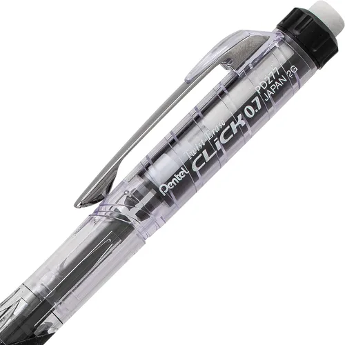 Miniatura 2 de Pentel Lápiz Mecánico Twist-Erase Click (0.5mm), Paquete de 6 Lápices con 2 Paquetes de Repuestos de Mina (PD275TLBPS6M)