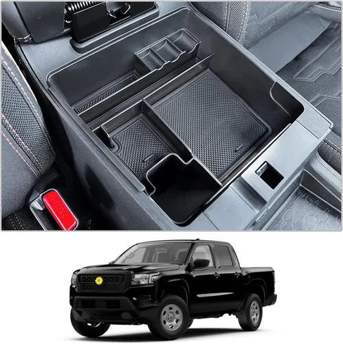 Miniatura 17 de CDEFG Organizador de consola central Frontier 2022-2025 2026 para caja de almacenamiento de reposabrazos Nissan Frontier 2026 2025 2022-2025 2026