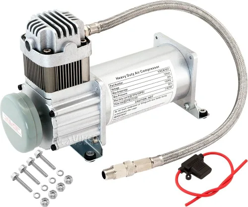 Vixen Horns Heavy Duty Onboard Air Compressor 150 PSI. Universal Replacement for Truck/Car Train Horn/Suspension/Ride/Bag kit/System. Fits All 12v