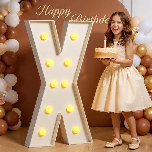 Miniatura 24 de Números de marquesina de 4 pies de alto, 4 pies de alto, números grandes iluminados 0 para 30, 40, 50, 60, decoración de fiesta de cumpleaños
