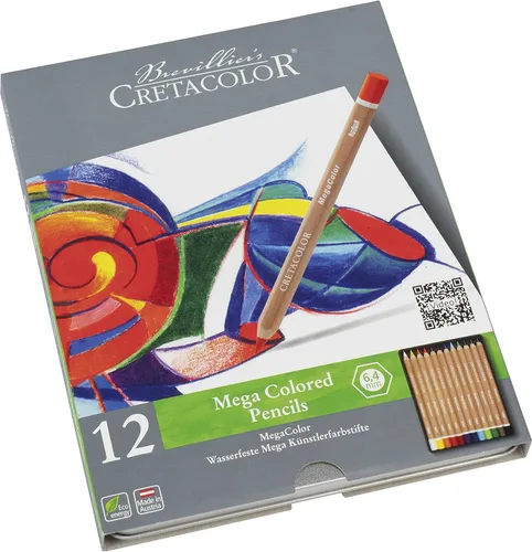 Miniatura 4 de CRETACOLOR Juego de 12 latas Megacolor, multicolor