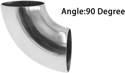 Miniatura 6 de Codo de escape de acero inoxidable, codo de curva de mandril de 90°, grosor TTZEZE de 0.059 in, material SUS304, tubo de escape de codo para tubo