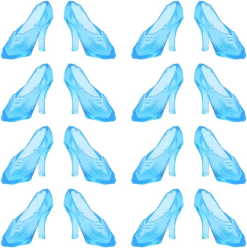 TOYANDONA 30 pares de zapatos de muñeca, zapatos de tacón alto para muñeca, zapatos de muñeca en miniatura, accesorios de disfraz para niñas, Azul