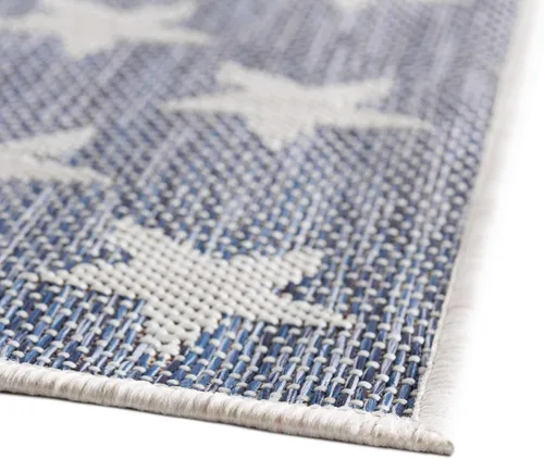 Miniatura 8 de Unique Loom Outdoor Collection Alfombra de área (3' 3' 3' x 5' 3' Rectángulo, Rojo/ Azul)