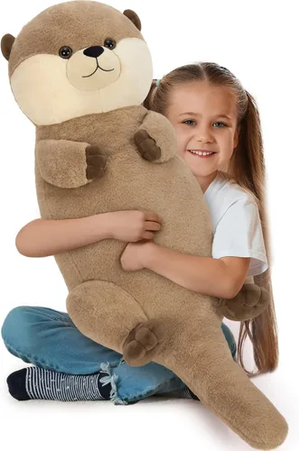 Miniatura 12 de Tezituor Tiburón ballena gigante de 4 pies de peluche, peluche de tiburón en forma de S para niños y niñas, almohada de cuerpo de tiburón ballena