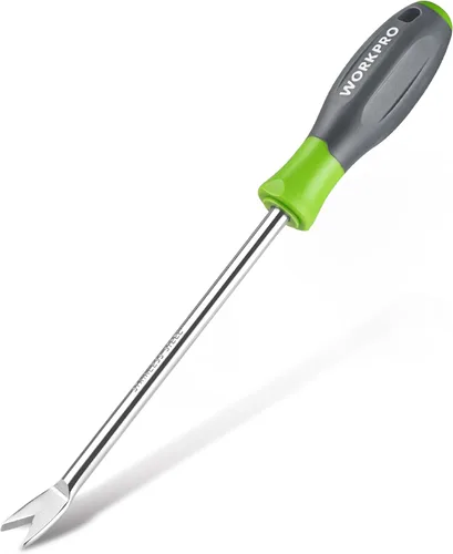 WORKPRO Herramienta extractor de desbrozadora de diente de león de 11.5 pulgadas con mango suave, herramienta de eliminación de malezas de jardín de