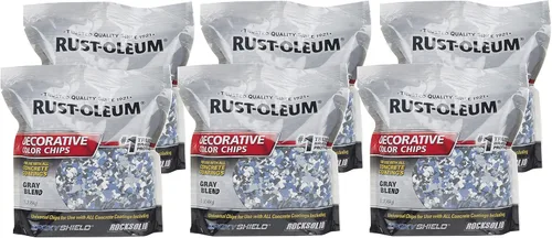 Miniatura 15 de Rust-Oleum 312449-6PK Chips de color decorativos epoxyShield de mezcla gris glaciar, 1 libra, (paquete de 6)