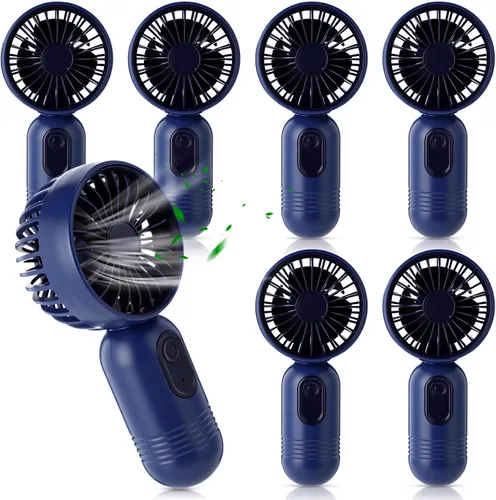 Miniatura 38 de Rossesay Miniventilador portátil a granel, lindo ventilador de mano ligero, pequeño ventilador personal de mano y pestañas de 3 velocidades