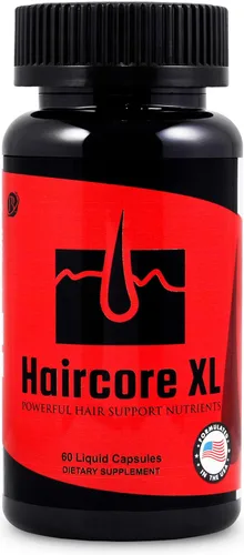 Haircore XL: Bloqueador DHT, detiene la pérdida de cabello, adelgazamiento, calvicie, repara los folículos capilares, promueve el crecimiento del