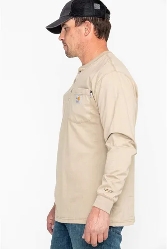 Miniatura 3 de Carhartt Henley - Camiseta de manga larga para hombre resistente a la llama