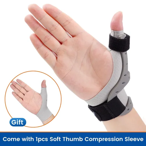 Miniatura 7 de Soporte de silicona para el pulgar para aliviar el dolor de artritis, soporte semirrígido para Quervains, dedo gatillo, mujeres y hombres, manos