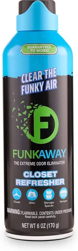 Miniatura 8 de FunkAway Bolsa de armario que elimina olores extremos, paquete absorbente de olores ideal para armarios, cajones, cestas, áticos y espacios