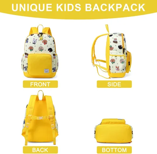 Miniatura 5 de VASCHY - Mochila preescolar para niños y niñas, liviana, resistente al agua, con correa en el pecho