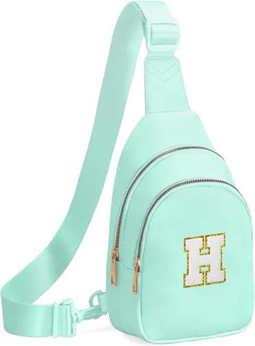 Miniatura 138 de Regalos de cumpleaños Viverte para niñas de 7, 8, 9, 10, 11, 12, 13 años, pequeño bolso cruzado de hombro con inicial, bolso cruzado de hombro