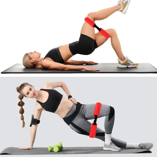 Miniatura 5 de Hiboom Sistema de núcleo de cadera, bandas de resistencia de bucle para entrenamiento, bandas de entrenamiento de glúteos para estirar y fortalecer