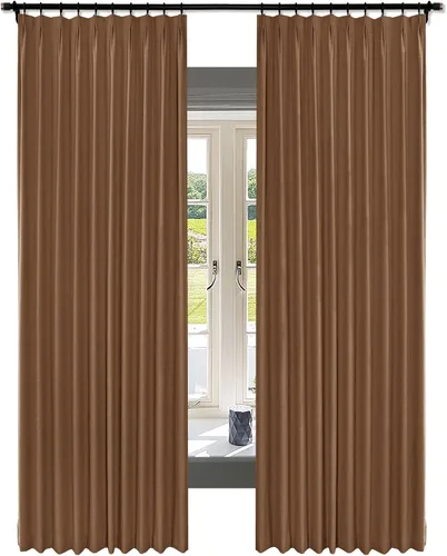 Miniatura 22 de Fcosie Juego de 2 paneles de cortinas opacas extralargas de 120 pulgadas de largo, cortinas de doble capa para oscurecer la habitación, paneles
