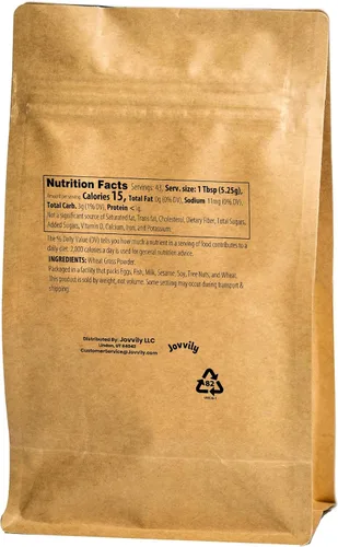 Miniatura 2 de Jovvily Polvo de hierba de trigo - 8 oz - Superalimento - Sin rellenos - Batidos y batidos