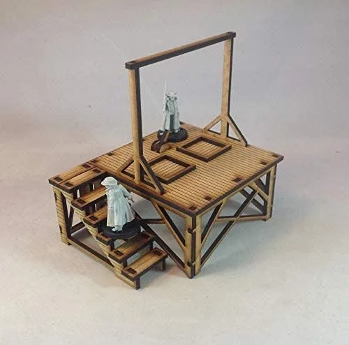 Miniatura 4 de Horca 1.102 in MDF Kit Tombstone Desperado Legends Old West Terrain Building